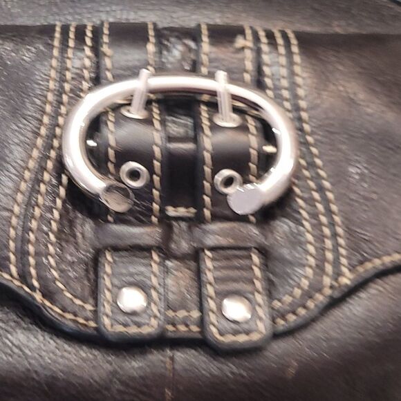WILSON'S LEATHER BROWN BAG PURSE - Picture 6 of 7